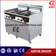 Double Tank Commercial Gas Deep Fryer with Cabinet (GRT-G92)